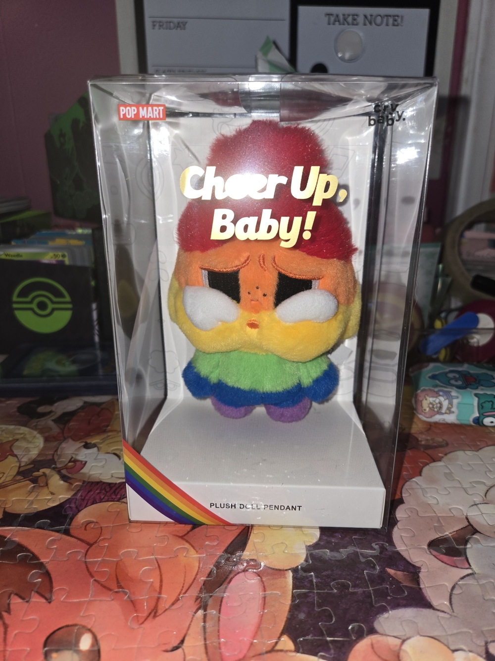 Pop Mart "Cheer Up, Baby Cry Baby Plush Pendant